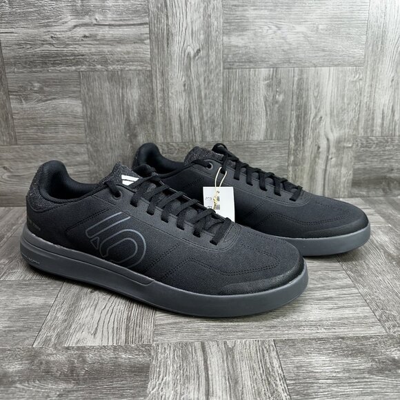 Five Ten Sleuth Men's size 10.5 Black Canvas Flat Shoes HQ2115 - Picture 5 of 7